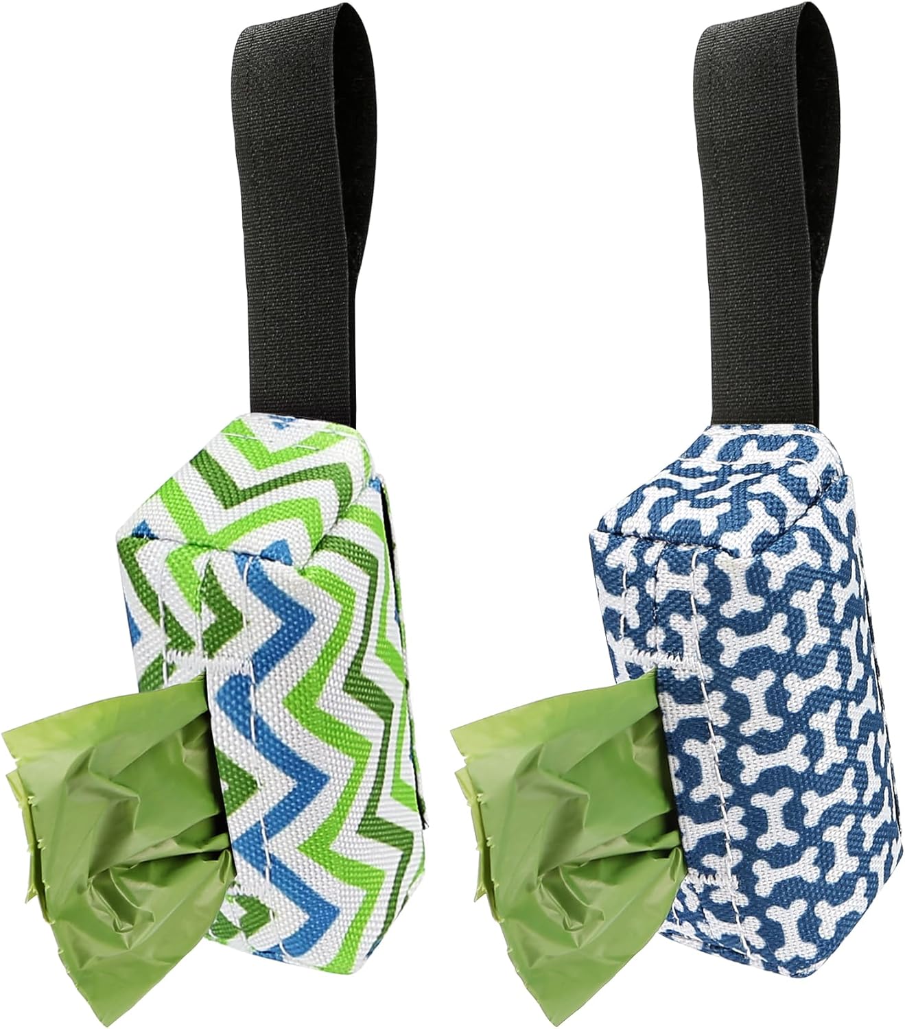 Dog Poop Bag Holder for Leash, 2 Pack Dog Poop Bag Dispenser, Sturdy and Guaranteed Leakproof Poop Bag Holders for Leashes, Dog Waste Bag Holder, Unscented, 2 Dispenser and 30 Bags By