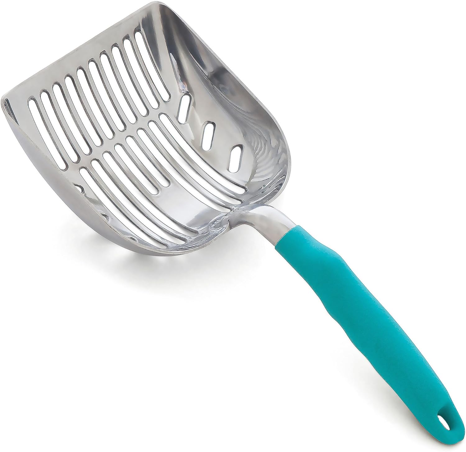 Premium Multicat Cat Litter Scoop | Solid Metal | Litter Box Tray Pan Sifter